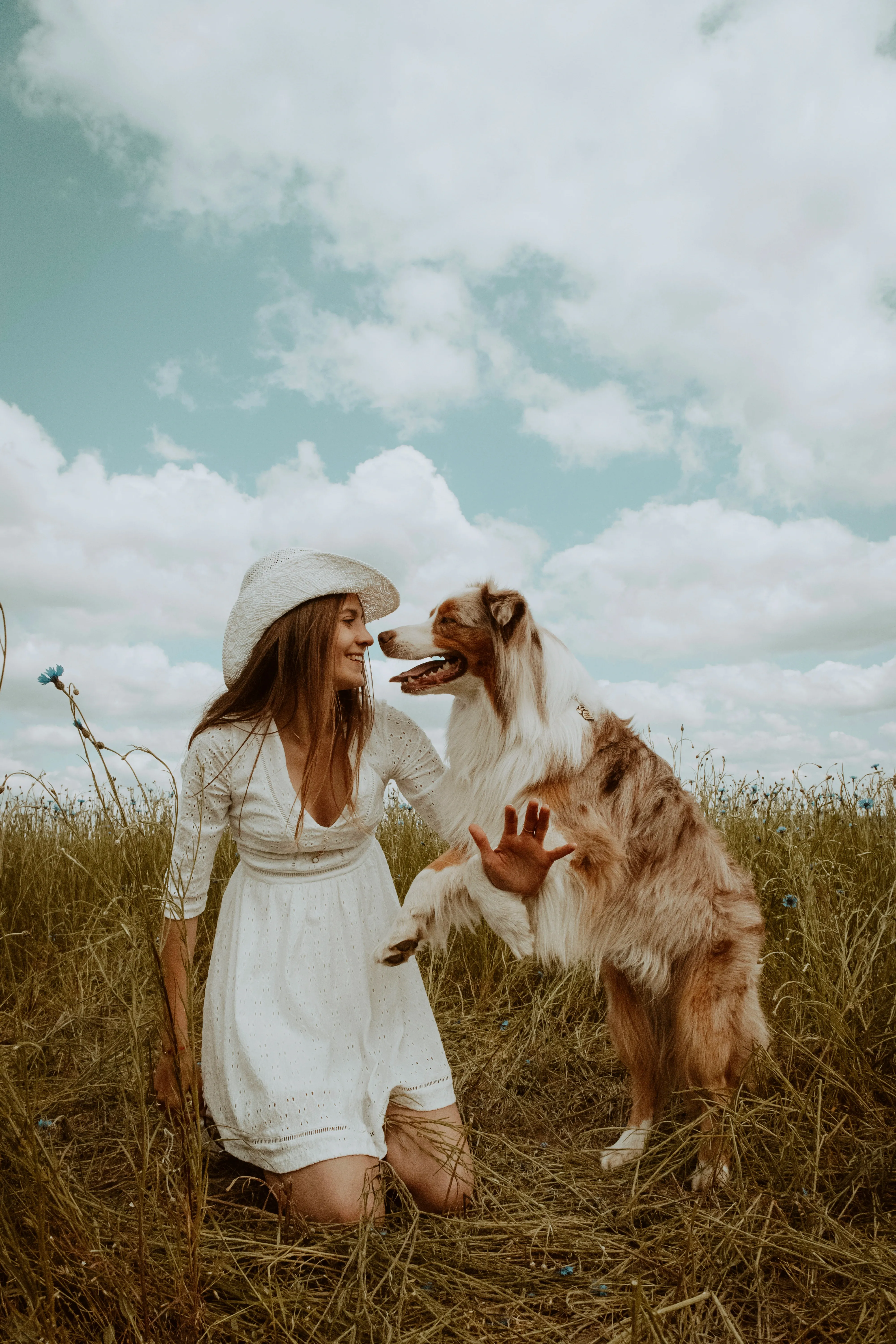 Anna Wojdan-Wiener, behawiorystka psów, z jej owczarkiem australijskim